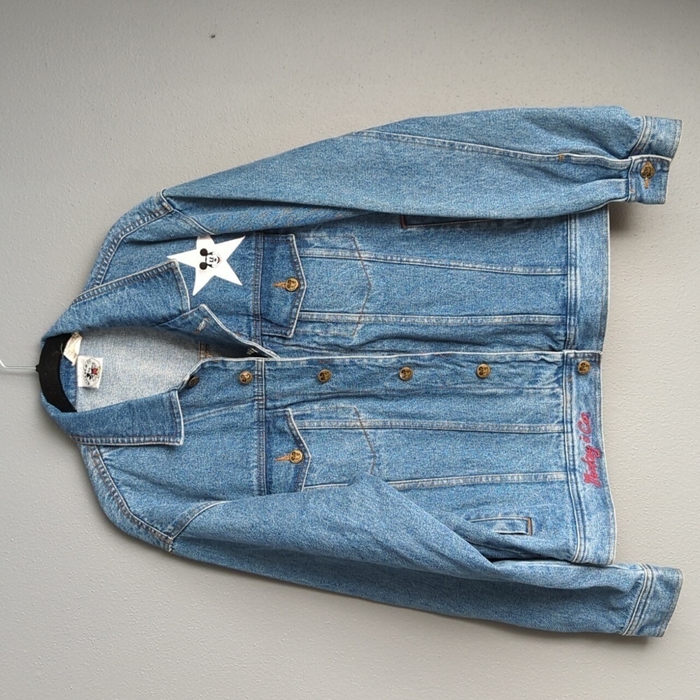 Vintage Mickey Mouse Jean Jacket. Mickey & Co. Jean jacket. Women's large.
